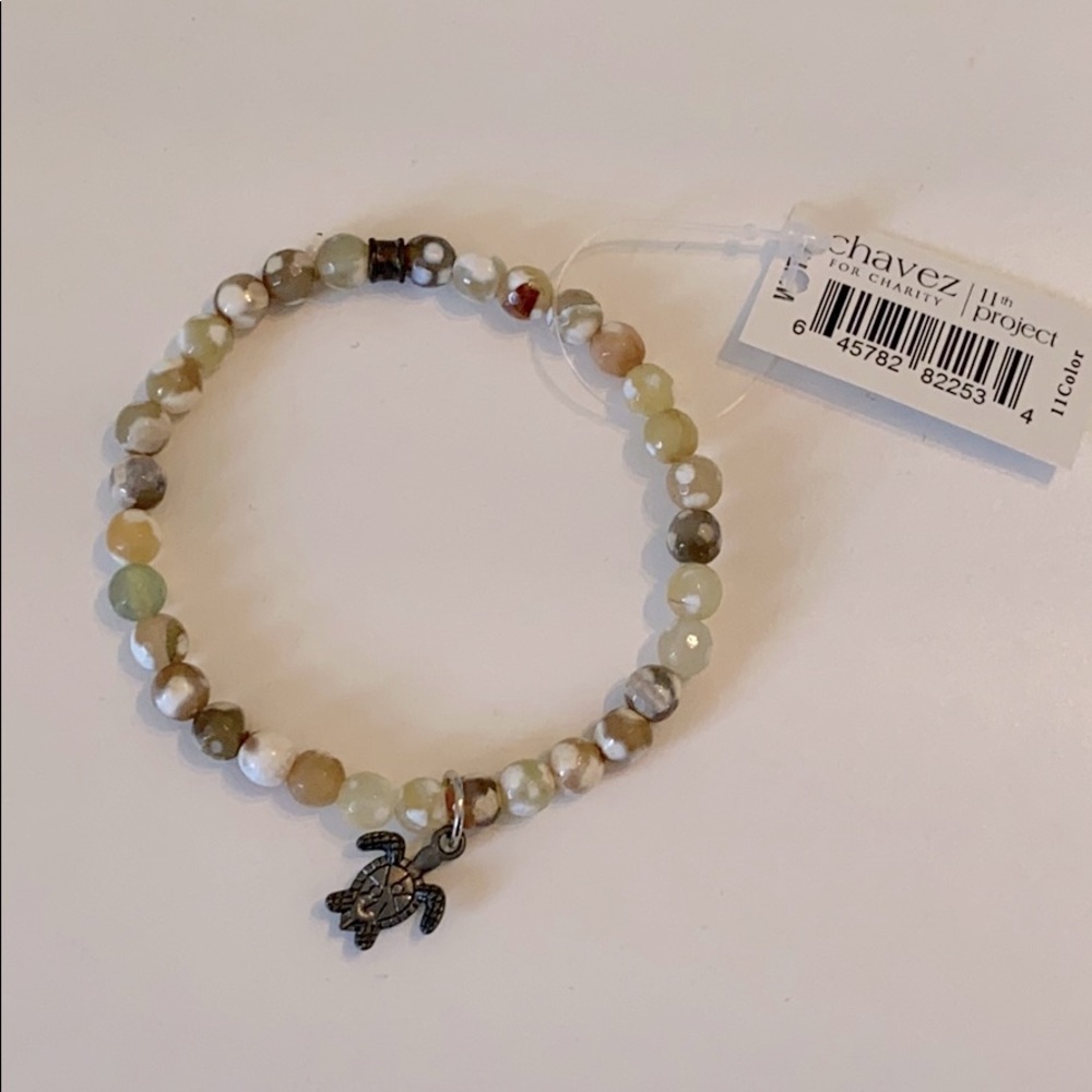 Chavez for Charity Turtle charm bracelet.